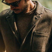 The Gibson Jacket In Herringbone Wool