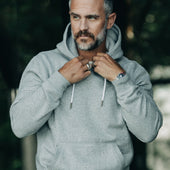 The Heavy Bag Hoodie In Heather Fleece