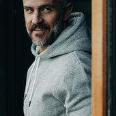 The Heavy Bag Hoodie In Heather Fleece