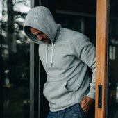 The Heavy Bag Hoodie In Heather Fleece