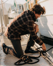 The Maritime Shirt Jacket In Plaid Wool