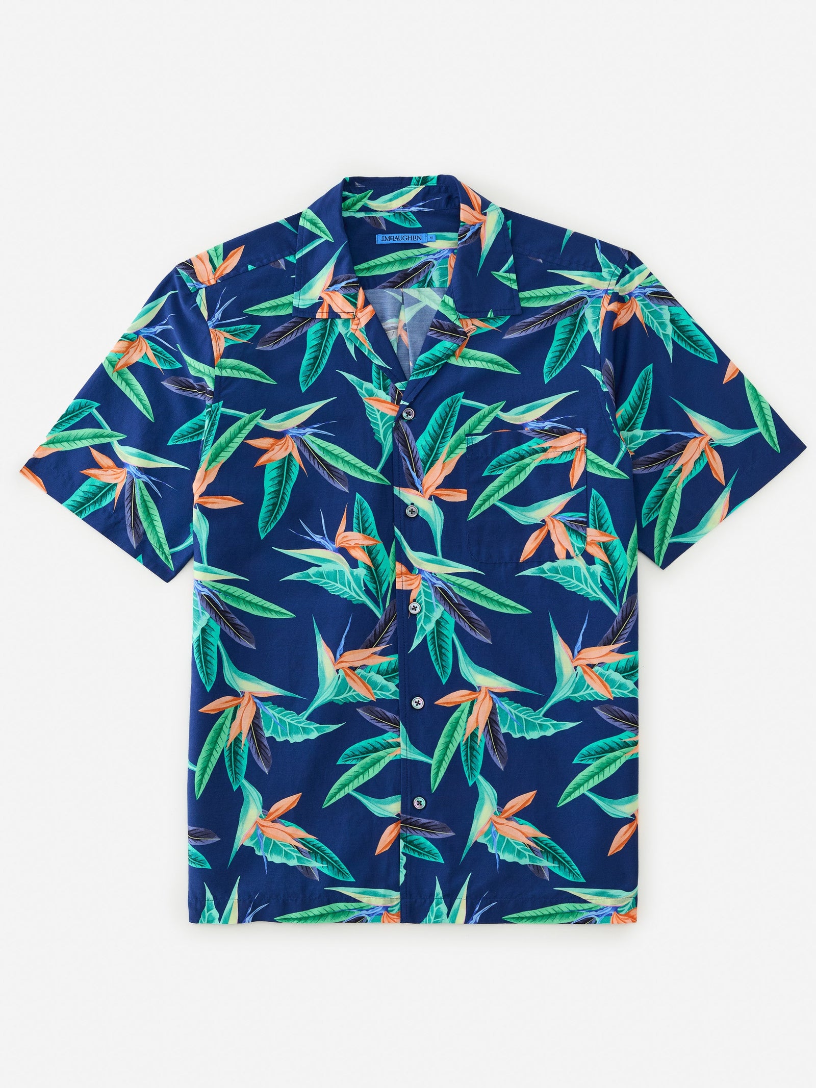 Multi Garden Paradise Irons Silk Cotton Camp Shirt Men S Shirts J Mclaughlin