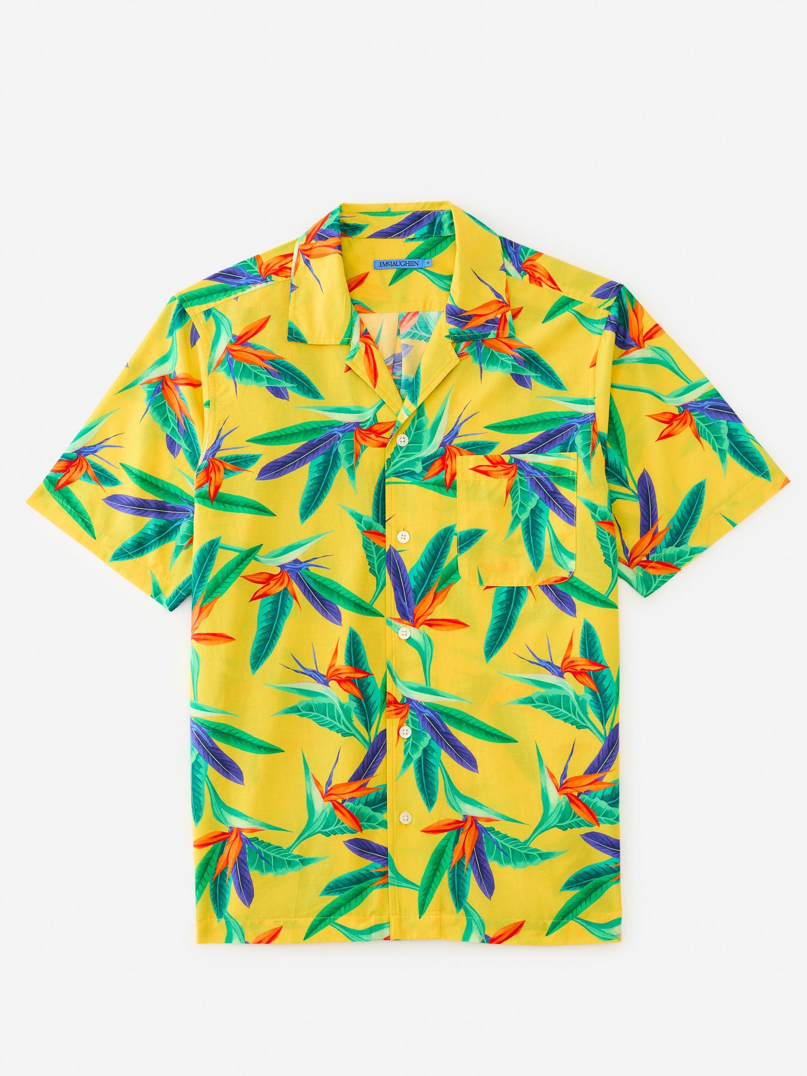 Multi Garden Paradise Irons Silk Cotton Camp Shirt Men S Shirts J Mclaughlin
