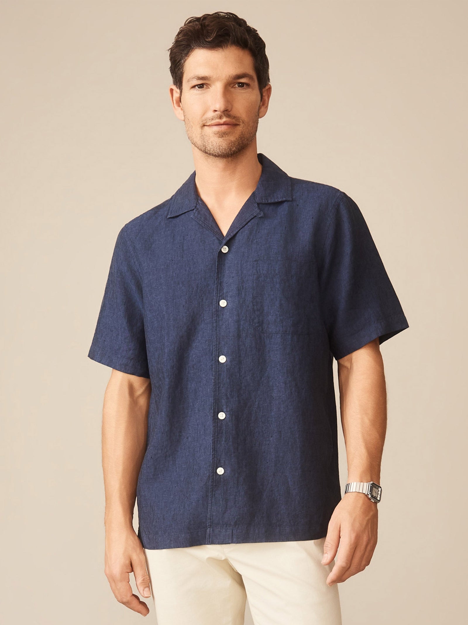 Solid Montauk Linen Shirt Men S Shirts J Mclaughlin