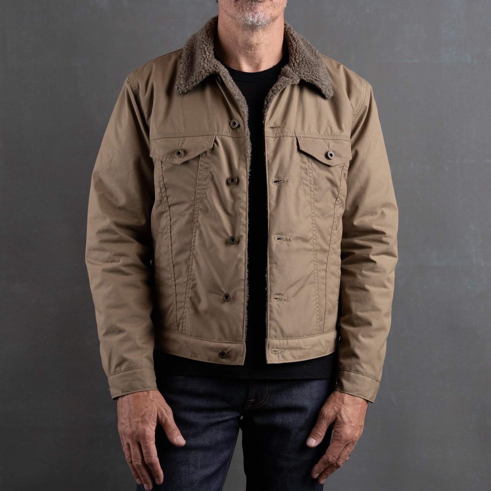 Ironside Wax Sherpa Fleece Jacket - Coyote Tan