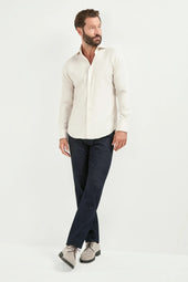 Cotton And Tencel Shirt Made In Italy