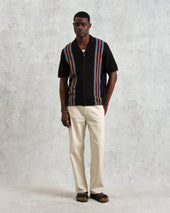 Ivy And Multicolour Striped Cotton Polo Shirt