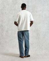 Ivy Ecru And Multicolour Striped Cotton Polo Shirt