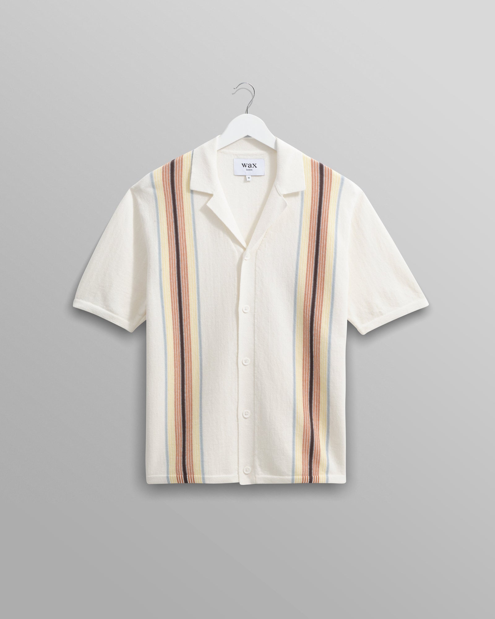 Ivy Ecru And Multicolour Striped Cotton Polo Shirt