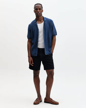 Ivy Washed Blue Cotton Knitted Shirt
