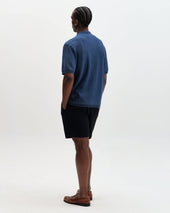 Ivy Washed Blue Cotton Knitted Shirt
