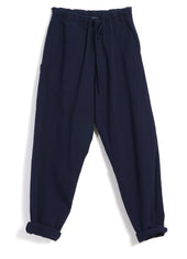 JACK | Casual Drawstring Pants | Waffle Indigo