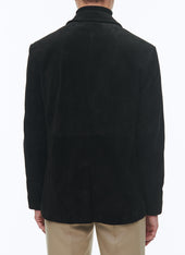Suede Leather Blazer Jacket