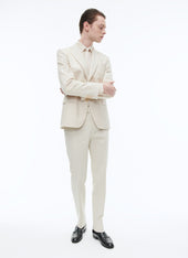 Wool Jacket With Suede Yokes