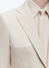 Wool Jacket With Suede Yokes