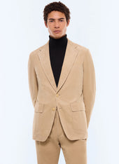 Straight cut jacket in corduroy