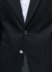 Wool Canvas Blazer Jacket