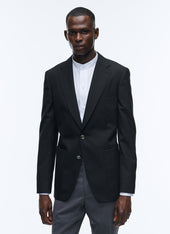 Wool Canvas Blazer Jacket