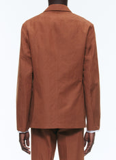 Linen And Cotton Slack Jacket