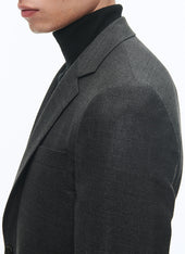 Wool Basket Canvas Fitted Jacket