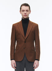 Wool Flannel Fitted Jacket