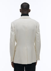 Wool And Cotton Basket Weaved Jacket