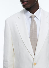 Linen And Cotton Houndstooth Jacket