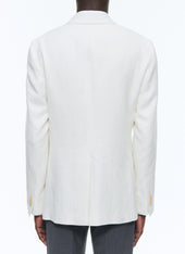 Linen And Cotton Houndstooth Jacket