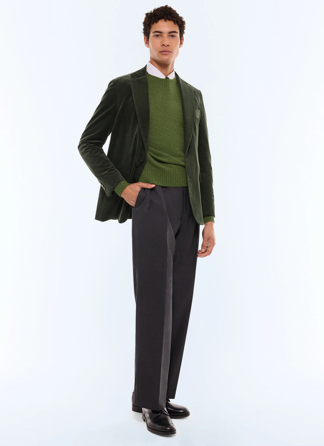 Soft straight jacket in corduroy