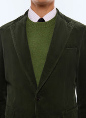 Soft straight jacket in corduroy
