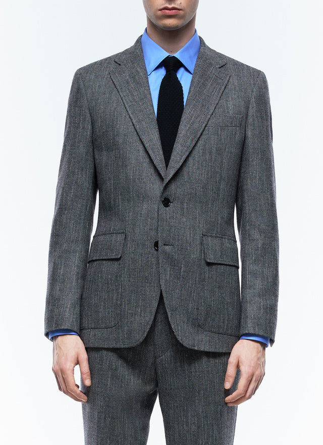 Wool Fitted Jacket With