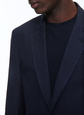 Wool And Cotton Seersucker Jacket