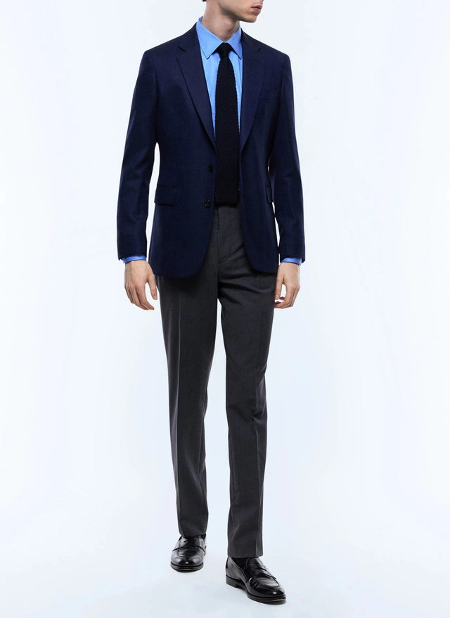 Basket Weaved Wool Jacket