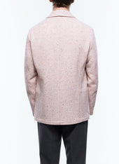 Straight Cut Jacket In Wool Tweed