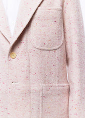 Straight Cut Jacket In Wool Tweed