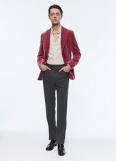 Rapsberry pink velvet jacket