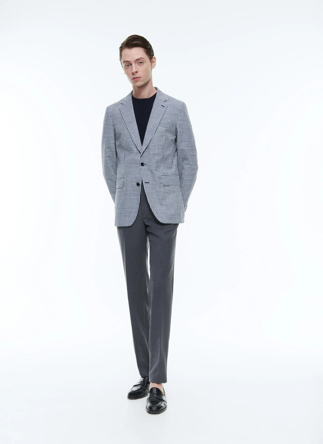 Wool, cotton and linen jacket