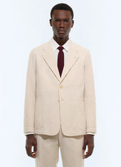 Striped cotton seersucker jacket