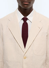 Striped cotton seersucker jacket