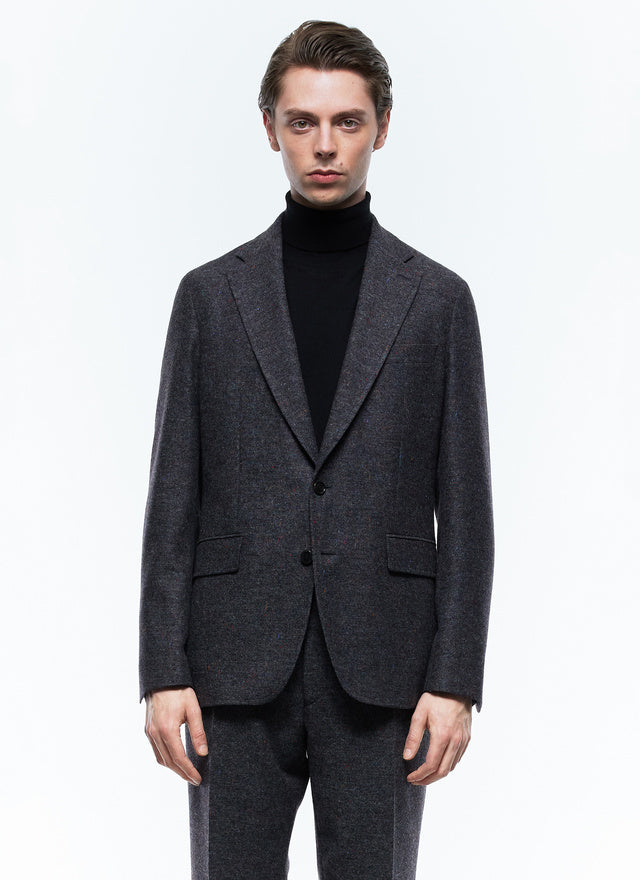 Straight Cut Jacket In Wool