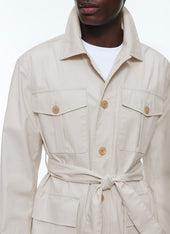 Cotton Canvas Safari Jacket