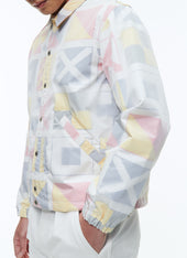Technical Canvas Printed Jacket