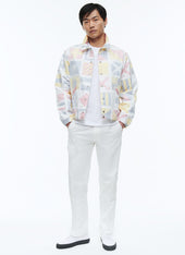 Technical Canvas Printed Jacket