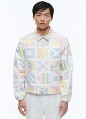 Technical Canvas Printed Jacket