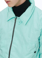 Creased Technical Canvas Fabric Jacket