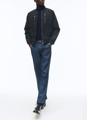 Technical Ottoman Quilted Fabric Jacket