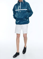 Coated Linen Canvas Peacoat
