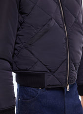 Quilted water repellent bomber