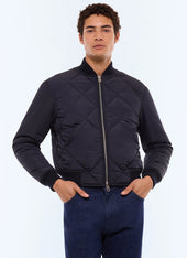 Quilted water repellent bomber
