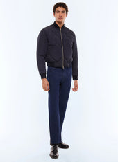 Quilted water repellent bomber
